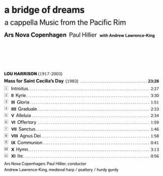 SACD Ars Nova Copenhagen: A Bridge Of Dreams 280355