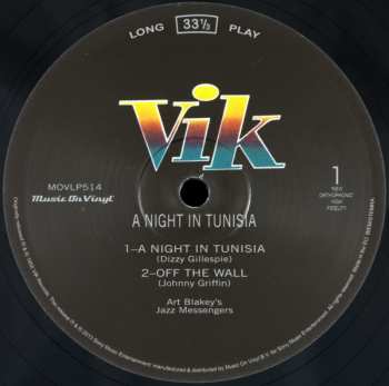 LP Art Blakey & The Jazz Messengers: A Night In Tunisia 61454