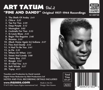 CD Art Tatum: Art Tatum Vol. 2, Fine And Dandy, Original Recordings 1937-1944 248837