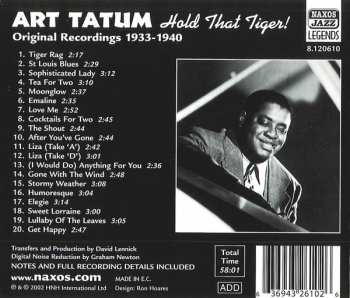 CD Art Tatum: Hold That Tiger! Original Recordings 1933-1940 112953