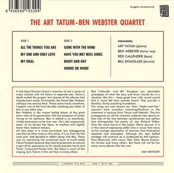 CD Art Tatum: The Art Tatum - Ben Webster Quartet 326215