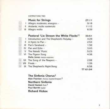 2CD Arthur Bliss: Checkmate Suite • Hymn To Apollo • Quintet For Clarinet & Strings • Music For Strings • Pastoral 326792