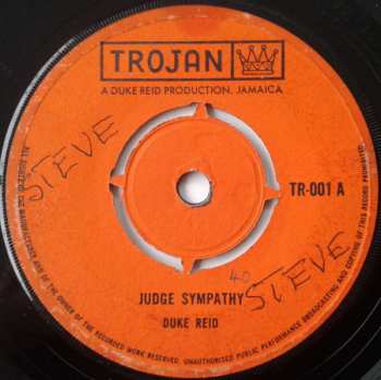 Album Arthur "Duke" Reid: Judge Sympathy / Never To Be Mine
