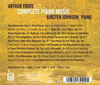 3CD Arthur Foote: Complete Piano Music  236965