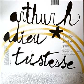 2LP Arthur H: Adieu Tristesse