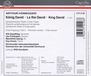 CD Arthur Honegger: König David 538981