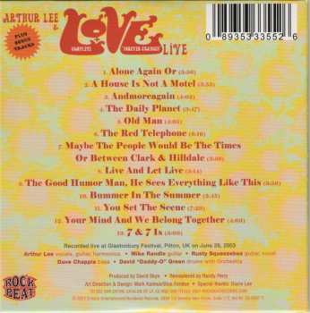 CD Arthur Lee: Complete "Forever Changes" Live 291625