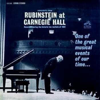 LP Arthur Rubinstein: Highlights From Rubinstein At Carnegie Hall LTD | NUM 340477