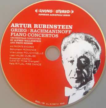 CD Arthur Rubinstein: Grieg, Rachmaninoff And Favorite Encores 417938