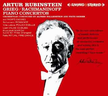 CD Arthur Rubinstein: Grieg, Rachmaninoff And Favorite Encores 417938