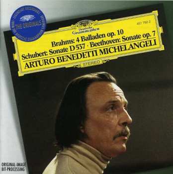 Album Arturo Benedetti Michelangeli: 4 Balladen Op. 10 - Sonate D 537 - Sonate Op. 7