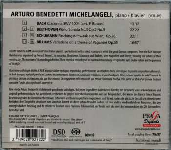 SACD Arturo Benedetti Michelangeli: Ciaccona BWV 1004 / Piano Sonata No.3, Op.2 No.3 / Faschingsschwank Aus Wien, Op.26 / Variations On A Theme Of Paganini, Op.35 LTD 373261