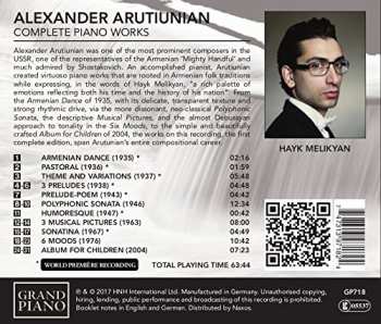 CD Alexander Arutiunian: Complete Piano Works 372900