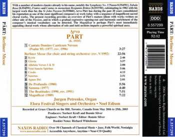 CD Arvo Pärt: Berliner Messe / Magnificat / Summa 353991