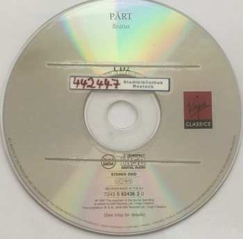 2CD Arvo Pärt: Choral & Instrumental Works 328003