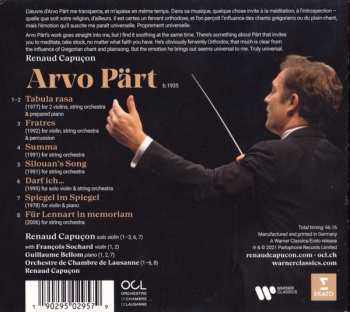 CD Arvo Pärt: Tabula Rasa DIGI 476402
