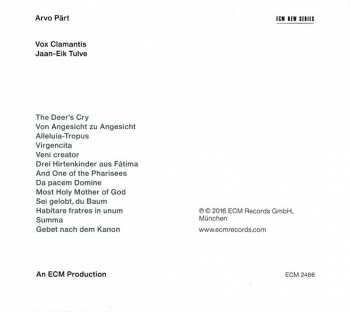 CD Arvo Pärt: The Deer's Cry 231694
