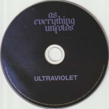 CD As Everything Unfolds: Ultraviolet 454764