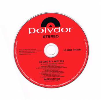 CD Roger Daltrey: As Long As I Have You 2814