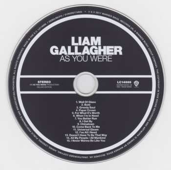 CD Liam Gallagher: As You Were DLX