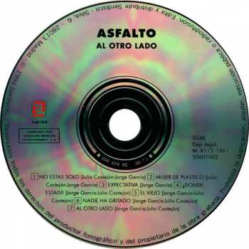 CD Asfalto: Al Otro Lado 