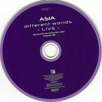 2CD Asia: Different Worlds - Live - 256882