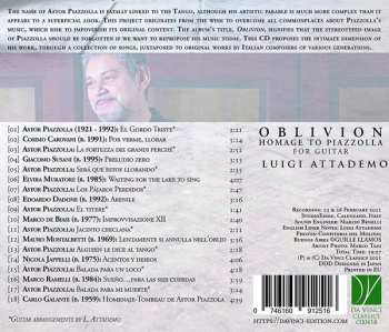 CD Astor Piazzolla: Oblivion (Homage To Piazzolla For Guitar) 463155