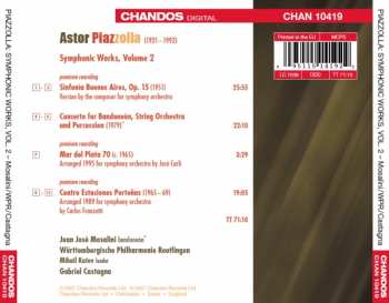 CD Astor Piazzolla: Piazzolla Vol. 2 (Sinfonía Buenos Aires / Mar Del Plata 70 / Cuatro Estaciones Porteñas / Concerto For Bandoneón, String Orchestra And Percussion) 321786