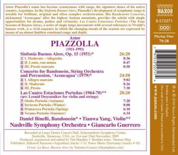 CD Astor Piazzolla: Sinfonía Buenos Aires • Bandoneón Concerto, 'Aconcagua' • Las Cuatro Estaciones Porteñas 32677