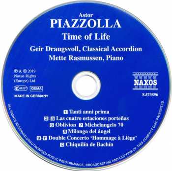CD Astor Piazzolla: Time Of Life 316174