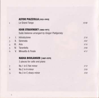 CD Astrig Siranossian: « Dear Mademoiselle » (A Tribute To Nadia Boulanger) 470016