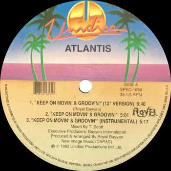 LP Atlantis: Keep On Movin' & Groovin' / All I Want 365769