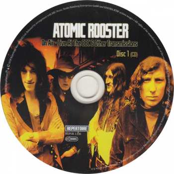 2CD/DVD Atomic Rooster: On Air - Live At The BBC & Other Transmissions 108851