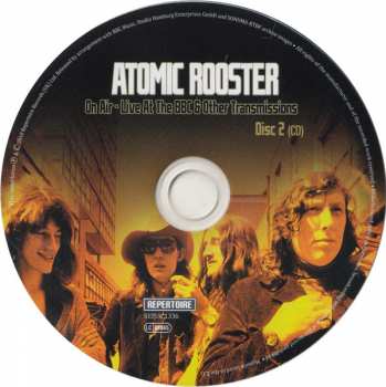 2CD/DVD Atomic Rooster: On Air - Live At The BBC & Other Transmissions 108851