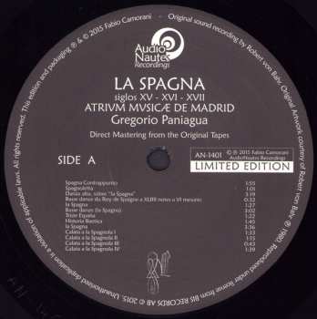 2LP Atrium Musicae De Madrid: La Spagna, Music From The XV, XVI, And XVII Centuries LTD 418693