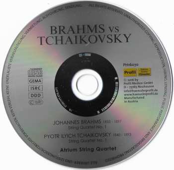 CD Pyotr Ilyich Tchaikovsky: Brahms vs Tchaikovsky