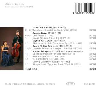 CD Atsuko Koga: Flute And Cello Rarities 501949