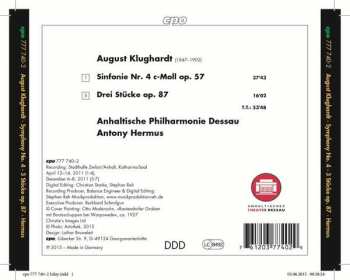 CD August Klughardt: Symphony No. 4; Drei Stücke op. 87 116772