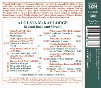CD Augusta McKay Lodge: Beyond Bach And Vivaldi- Rare Unaccompanied Works For The Baroque Violin 276080