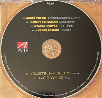 CD Augustin Hadelich: Tango / Sonata Op.105 / Tre Pezzi / Sonata In A 404925