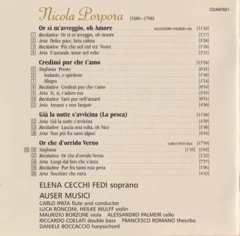 CD Auser Musici: Porpora: Or Sì M'Avveggio, Oh Amore - Cantatas for soprano 333257