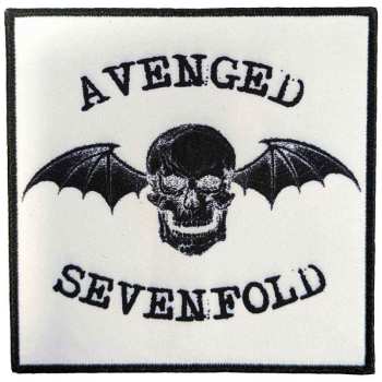 Merch Avenged Sevenfold: Standard Printed Patch Classic Deathbat Negative