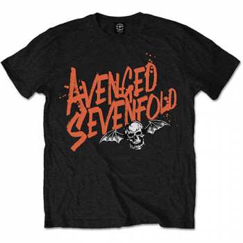 Merch Avenged Sevenfold: Tričko Orange Splatter  XL