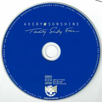 CD Avery Sunshine: Twenty Sixty Four 121527