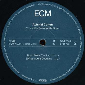 LP Avishai E. Cohen: Cross My Palm With Silver 8212