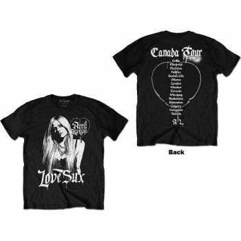 Merch Avril Lavigne: Avril Lavigne Unisex T-shirt: Love Sux (back Print) (small) S