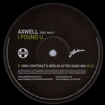 LP Axwell: I Found U (High Contrast Mixes) 318064