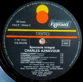 CD Charles Aznavour: Recital Integral Du Spe