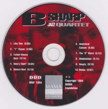 CD B Sharp Jazz Quartet: B Sharp Jazz Quartet