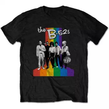 B52s: Tričko Rainbow Stripes